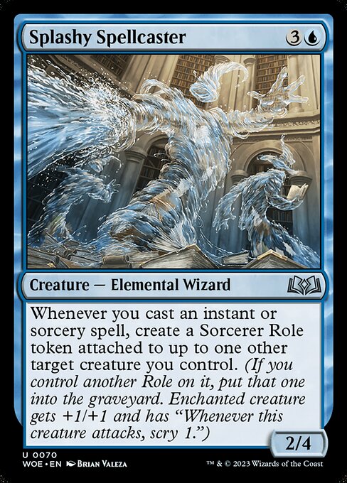 Splashy Spellcaster (70) [Wilds of Eldraine]