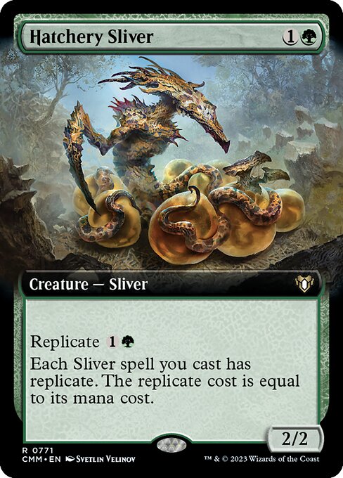 Hatchery Sliver (771) [Commander Masters] [Extended Art]