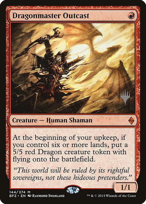 Dragonmaster Outcast (144p) [Battle for Zendikar Promos]