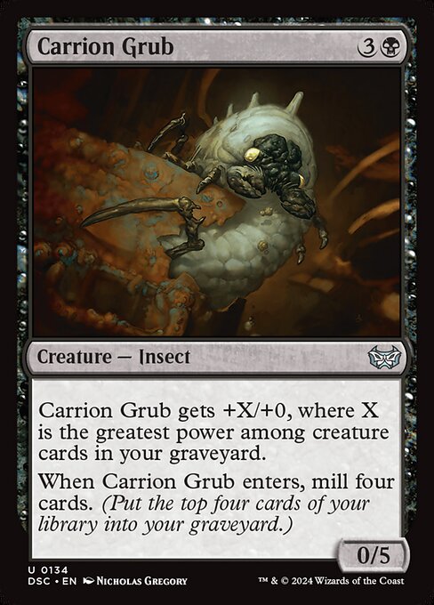 Carrion Grub (134) [Duskmourn: House of Horror Commander]