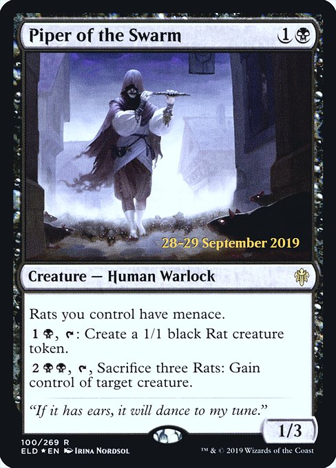 Piper of the Swarm (100s) [Throne of Eldraine Promos]
