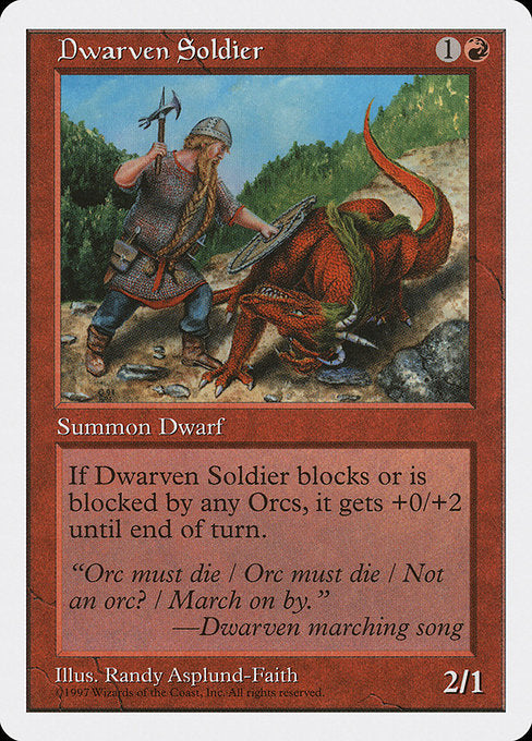 Dwarven Soldier (221) [Fifth Edition]