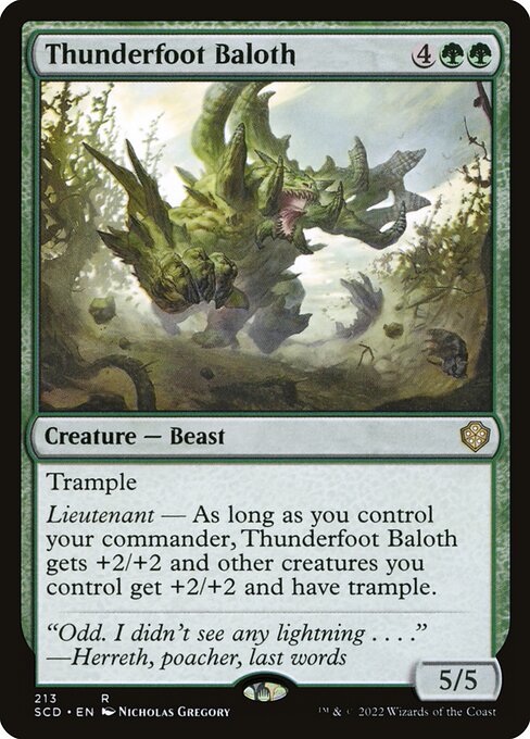 Thunderfoot Baloth (213) [Starter Commander Decks]