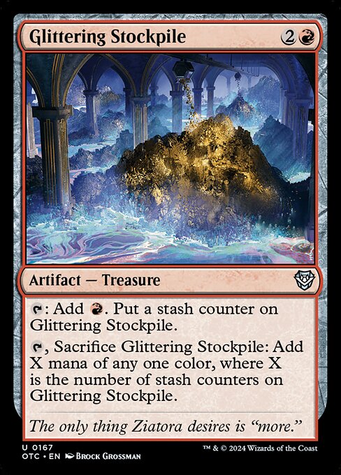 Glittering Stockpile (167) [Outlaws of Thunder Junction Commander]