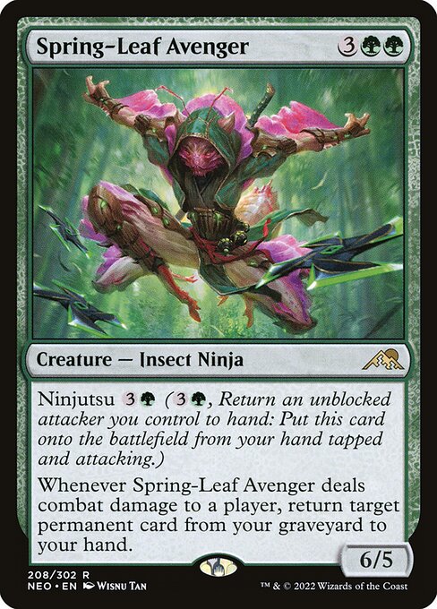 Spring-Leaf Avenger (208) [Kamigawa: Neon Dynasty]