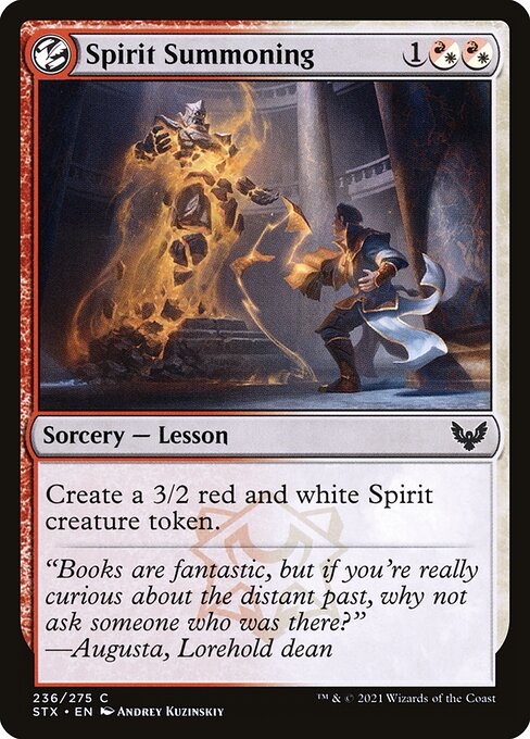 Spirit Summoning (236) [Strixhaven: School of Mages]