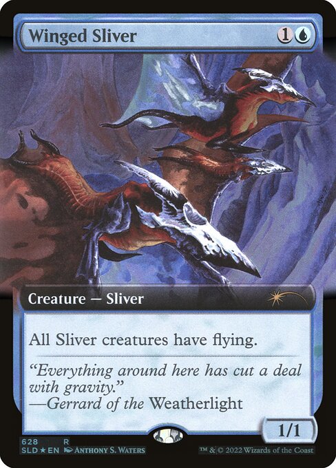 Winged Sliver (628) [Secret Lair Drop] [Extended Art]