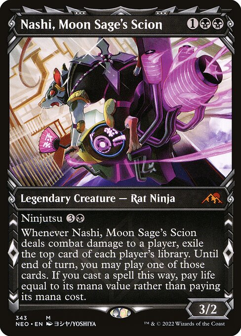 Nashi, Moon Sage's Scion (343) [Kamigawa: Neon Dynasty] [Showcase]