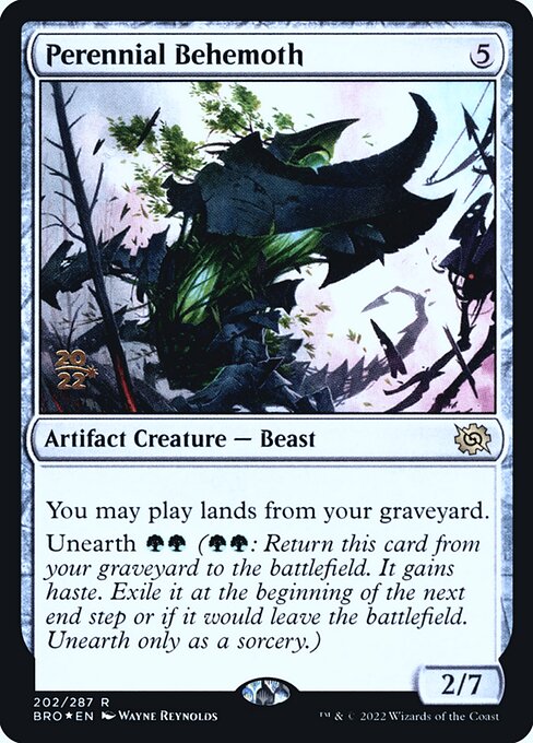 Perennial Behemoth (202s) [The Brothers' War Promos]