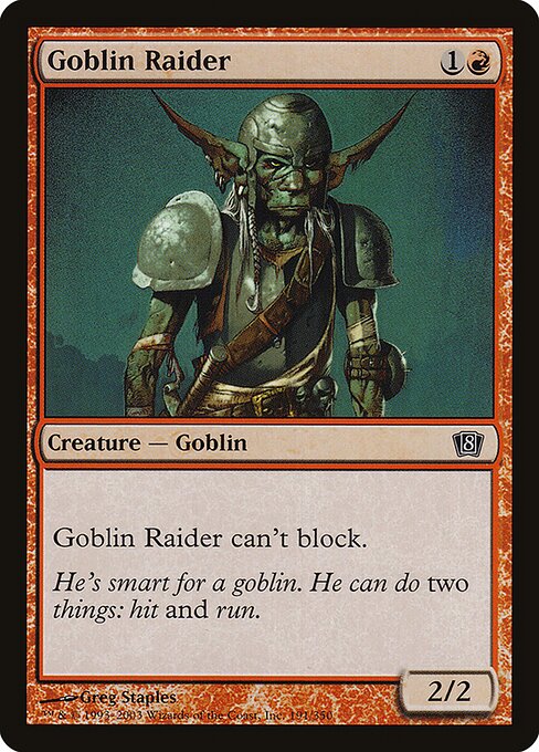 Goblin Raider (191★) [Eighth Edition]
