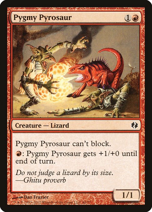 Pygmy Pyrosaur (46) [Duel Decks: Venser vs. Koth]