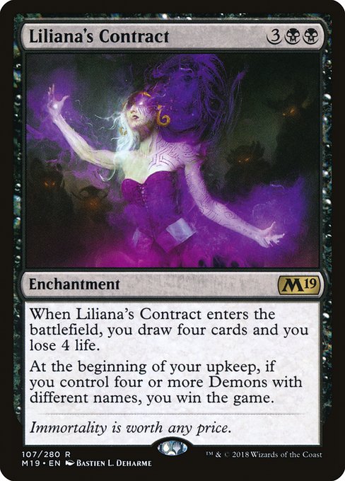 Liliana's Contract (107) [Core Set 2019]