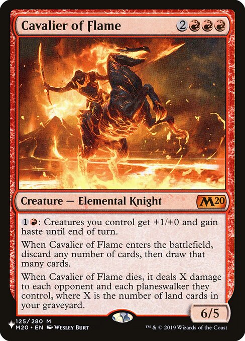 Cavalier of Flame (M20-125) [The List]