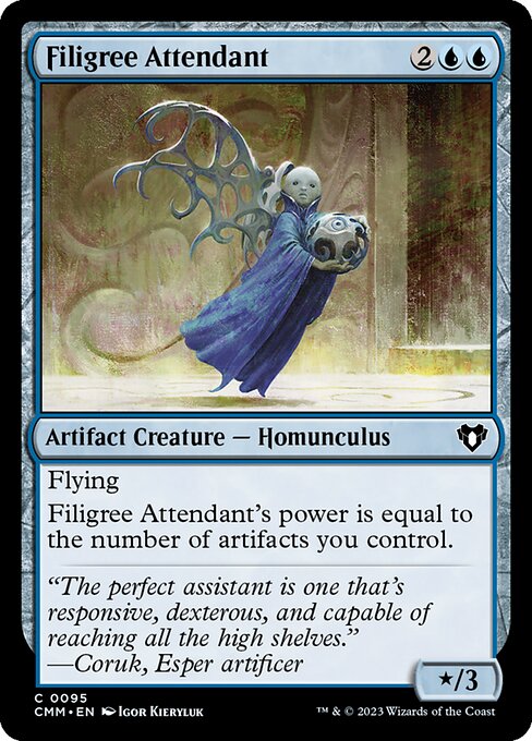 Filigree Attendant (95) [Commander Masters]