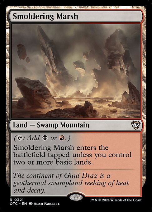 Smoldering Marsh (321) [Outlaws of Thunder Junction Commander]