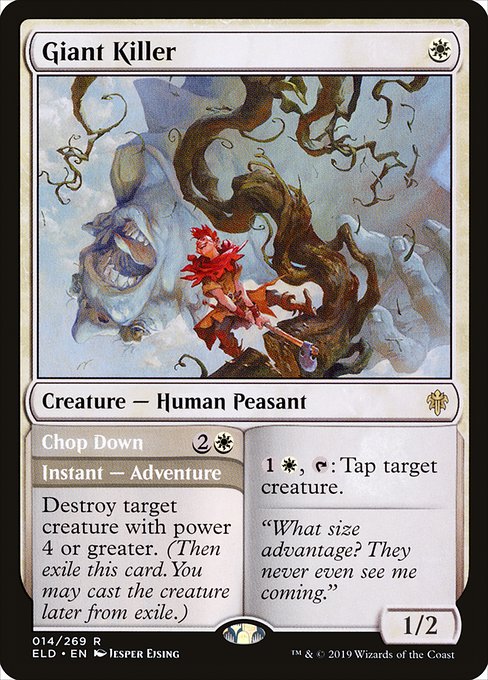 Giant Killer // Chop Down (14) [Throne of Eldraine]
