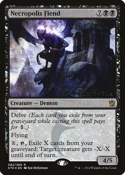 Necropolis Fiend (82s) [Khans of Tarkir Promos]