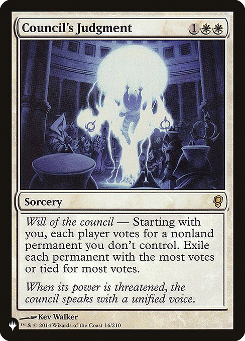 Council's Judgment (CNS-16) [The List]