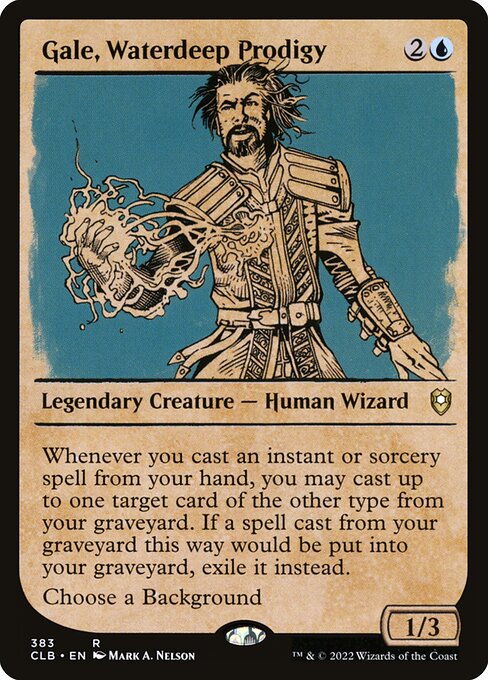 Gale, Waterdeep Prodigy (383) [Commander Legends: Battle for Baldur's Gate] [Showcase]