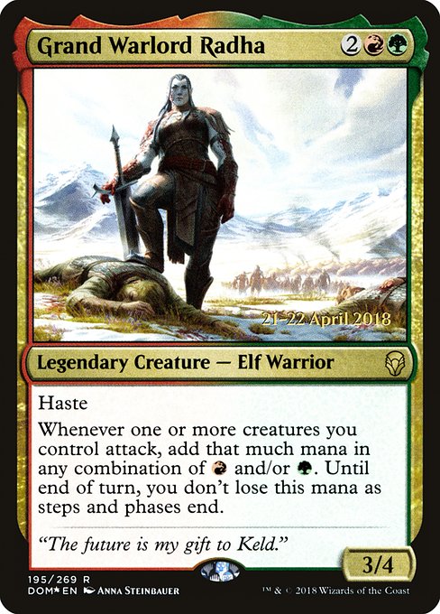 Grand Warlord Radha (195s) [Dominaria Promos]