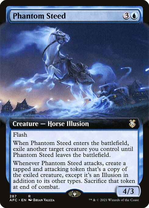 Phantom Steed (287) [Forgotten Realms Commander] [Extended Art]