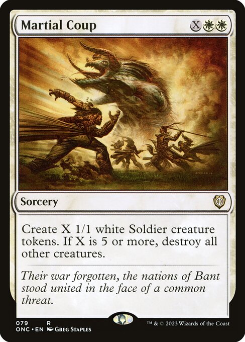 Martial Coup (79) [Phyrexia: All Will Be One Commander]