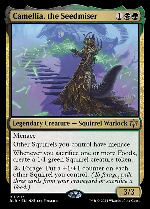 Camellia, the Seedmiser (207p) [Bloomburrow Promos]