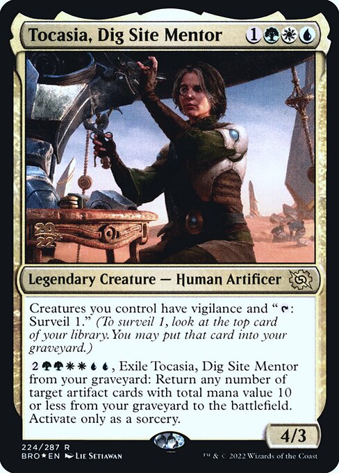 Tocasia, Dig Site Mentor (224s) [The Brothers' War Promos]