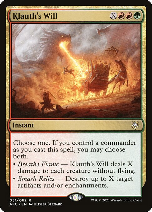 Klauth's Will (51) [Forgotten Realms Commander]