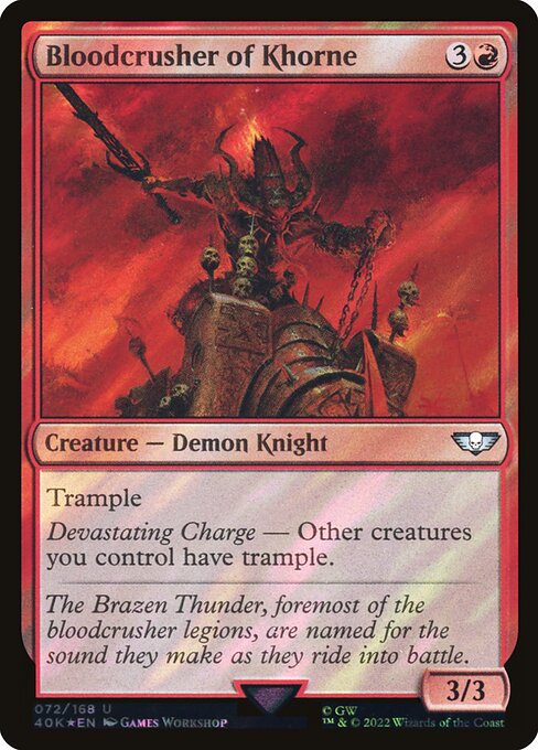 Bloodcrusher of Khorne (72★) [Warhammer 40,000 Commander]