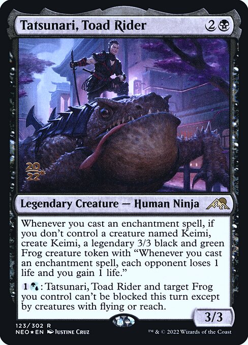 Tatsunari, Toad Rider (123s) [Kamigawa: Neon Dynasty Promos]