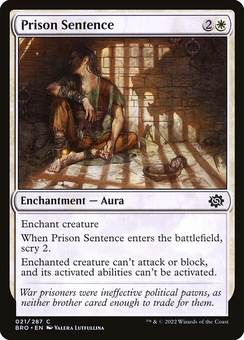 Prison Sentence (21) [The Brothers' War]