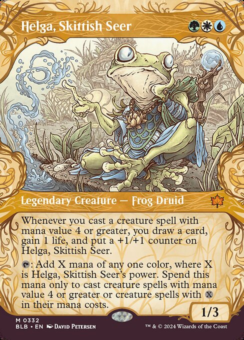 Helga, Skittish Seer (332) [Bloomburrow]