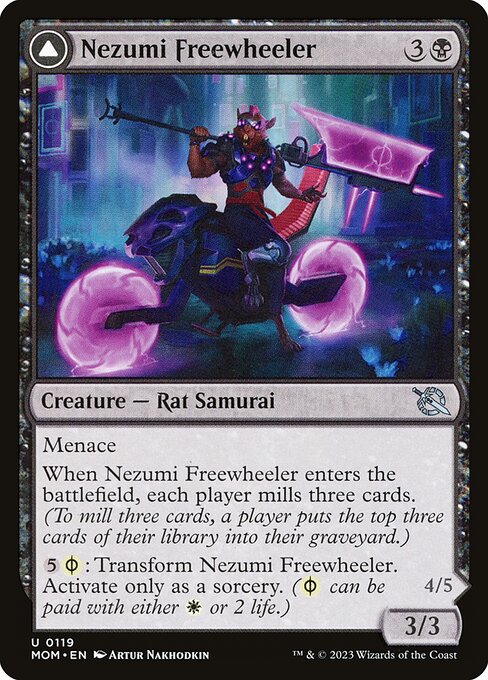 Nezumi Freewheeler // Hideous Fleshwheeler (119) [March of the Machine]