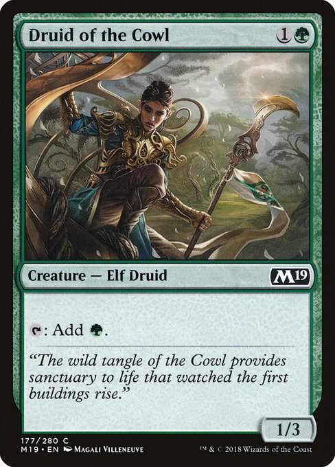Druid of the Cowl (177) [Core Set 2019]