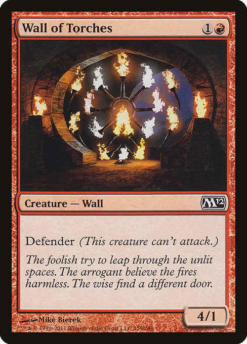 Wall of Torches (159) [Magic 2012]