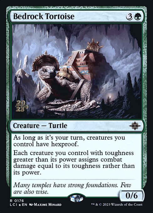 Bedrock Tortoise (176s) [The Lost Caverns of Ixalan Promos]