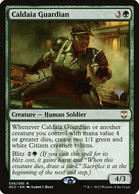 Caldaia Guardian (56p) [New Capenna Commander Promos]