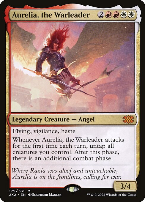 Aurelia, the Warleader (179) [Double Masters 2022]