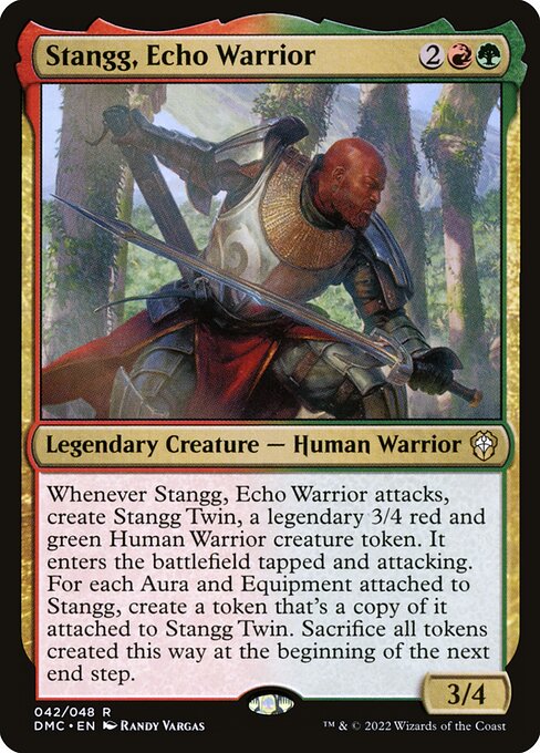 Stangg, Echo Warrior (42) [Dominaria United Commander]
