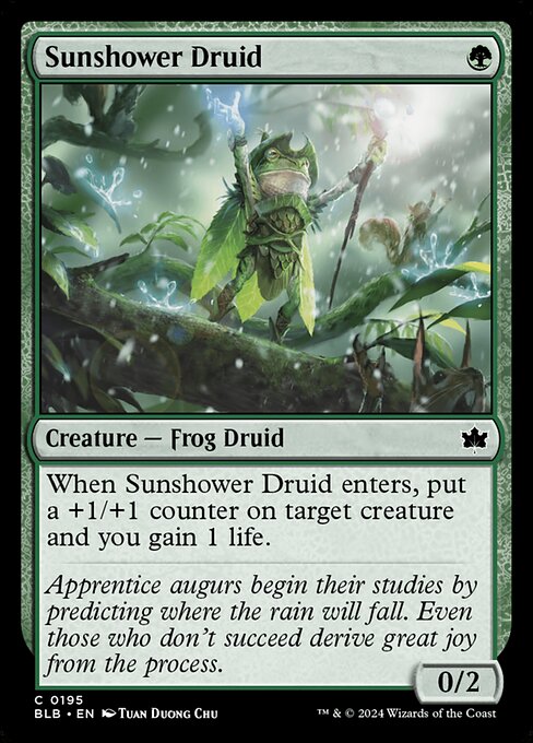 Sunshower Druid (195) [Bloomburrow]