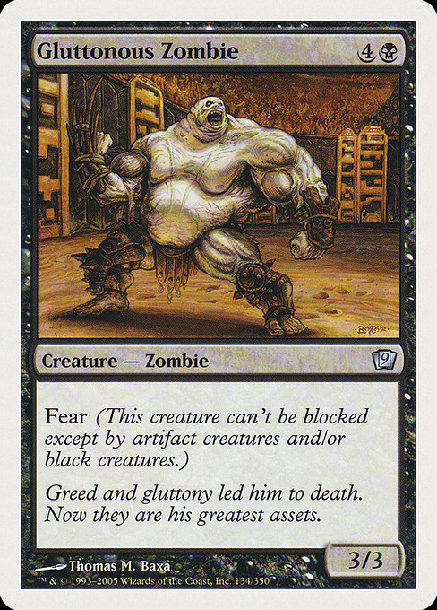 Gluttonous Zombie (134) [Ninth Edition]