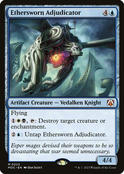 Ethersworn Adjudicator (222) [March of the Machine Commander]