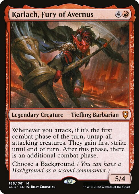 Karlach, Fury of Avernus (186) [Commander Legends: Battle for Baldur's Gate]