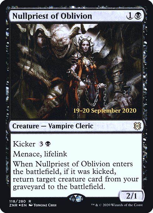 Nullpriest of Oblivion (118s) [Zendikar Rising Promos]