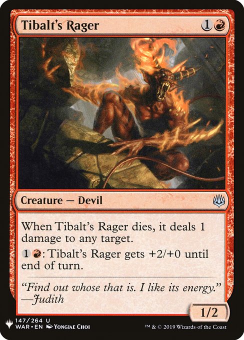 Tibalt's Rager (WAR-147) [The List]