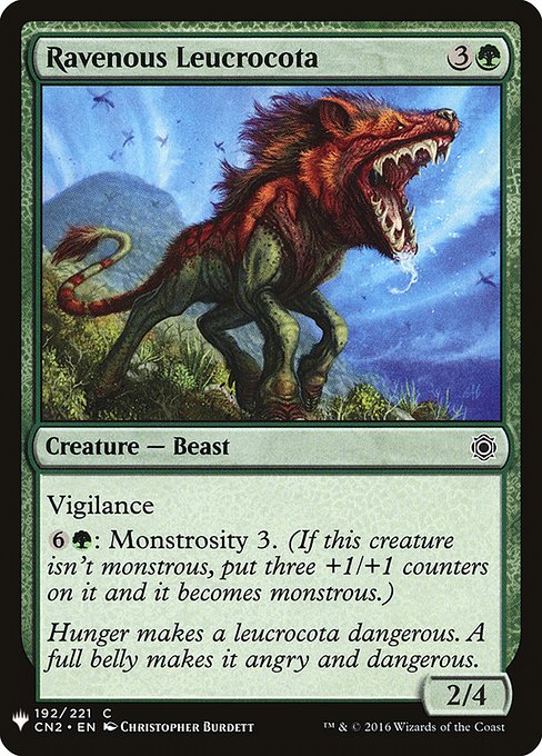 Ravenous Leucrocota (CN2-192) [The List]