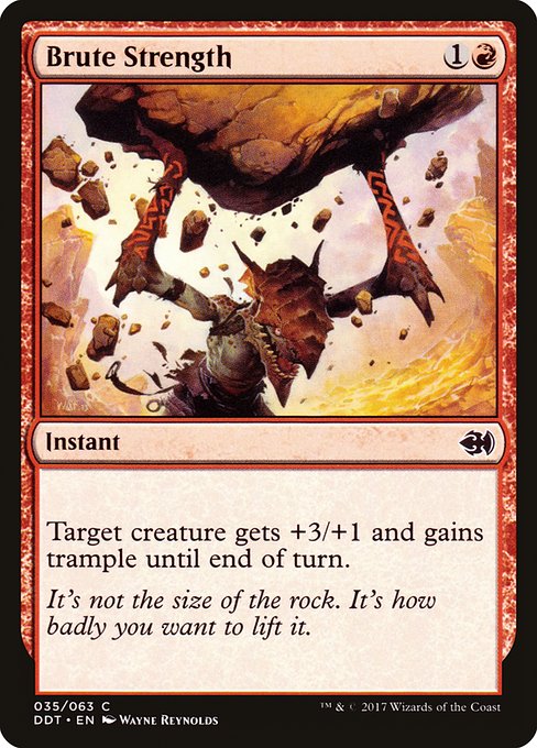 Brute Strength (35) [Duel Decks: Merfolk vs. Goblins]