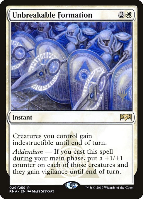 Unbreakable Formation (29p) [Ravnica Allegiance Promos]