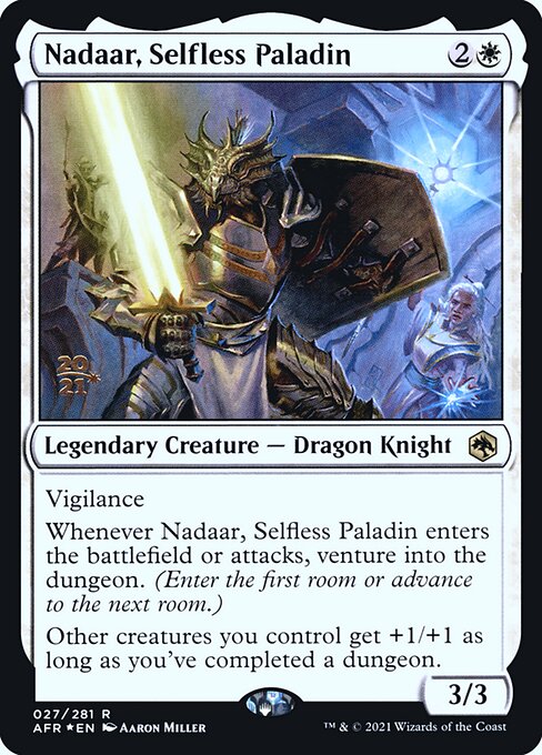 Nadaar, Selfless Paladin (27s) [Adventures in the Forgotten Realms Promos]